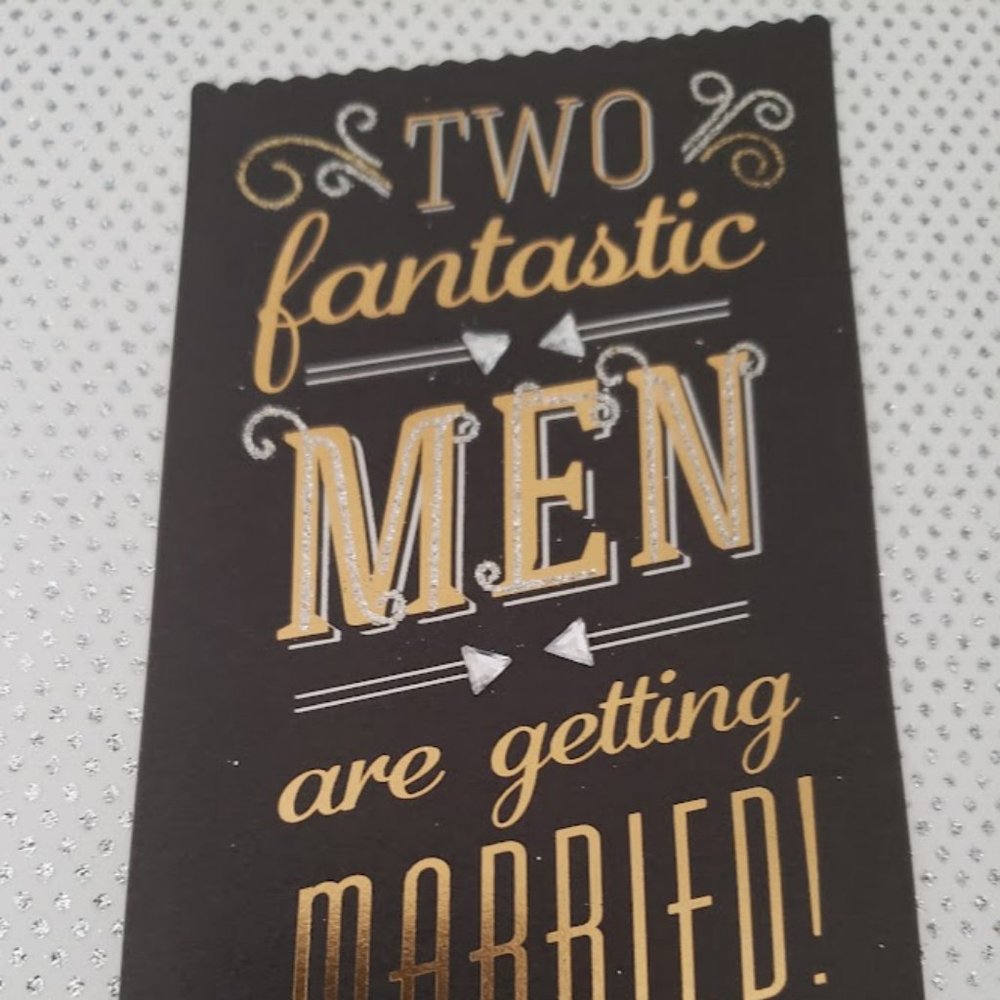 Two Fantastic Men are getting Married! - Wedding card by Paper Destiny